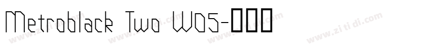 Metroblack Two W05字体转换